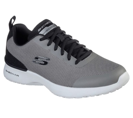 Skechers Skech-Air Dynamight - Winly Tenisky Panske Siva / Čierne | 167-PCILQH