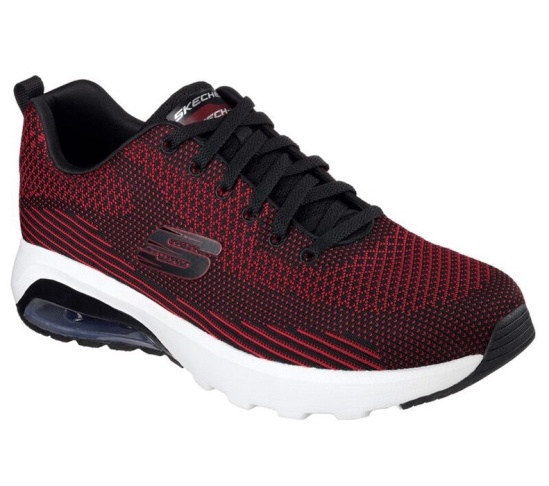 Skechers Skech-Air Varsity Tenisky Panske Čierne / Červené | 158-WRFZCK