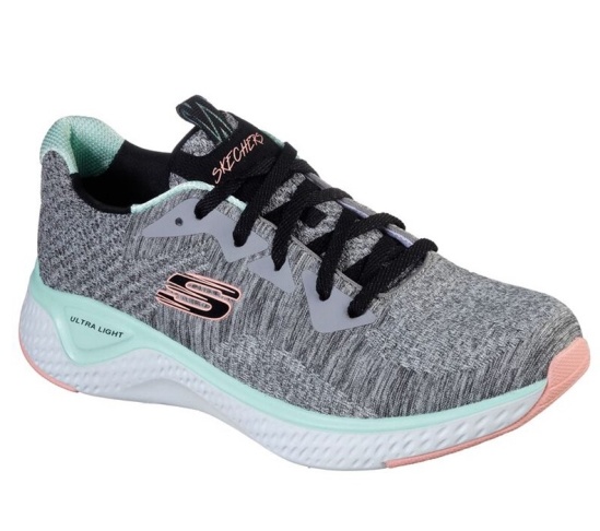 Skechers Solar Fuse - Brisk Escape Tenisky Damske Siva / Viacfarebný | 159-VEYAMK