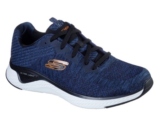 Skechers Solar Fuse - Kryzik Tenisky Panske Námornícka Modrá / Čierne | 385-CXMSUW
