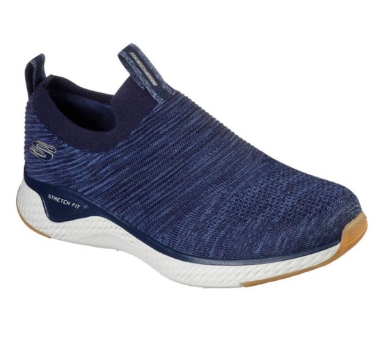 Skechers Solar Fuse Slip On Panske Námornícka Modrá | 610-LRJVFG