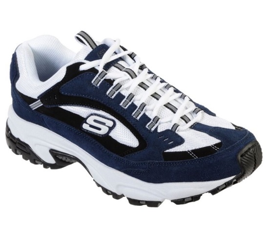 Skechers Stamina - Cutback Tenisky Panske Námornícka Modrá / Biele | 507-BJSGOR