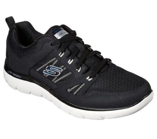 Skechers Summits - New World Tenisky Panske Čierne / Biele | 519-VWYZRN