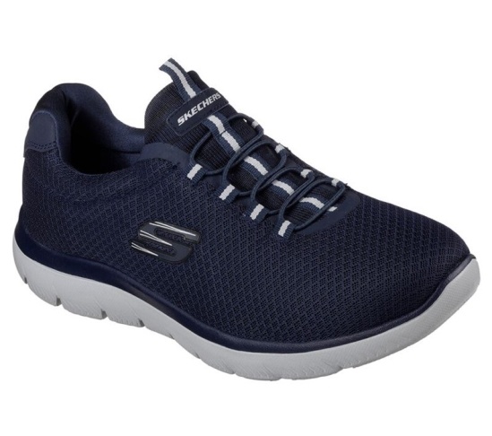 Skechers Summits Slip On Panske Námornícka Modrá | 691-QFKMRS