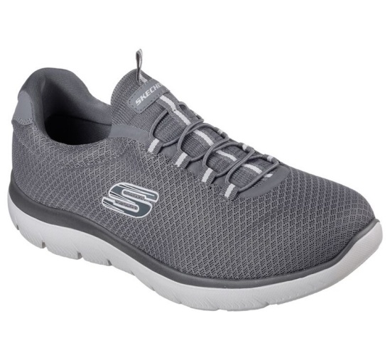 Skechers Summits Slip On Panske Tmavo Siva | 054-MJUYZC