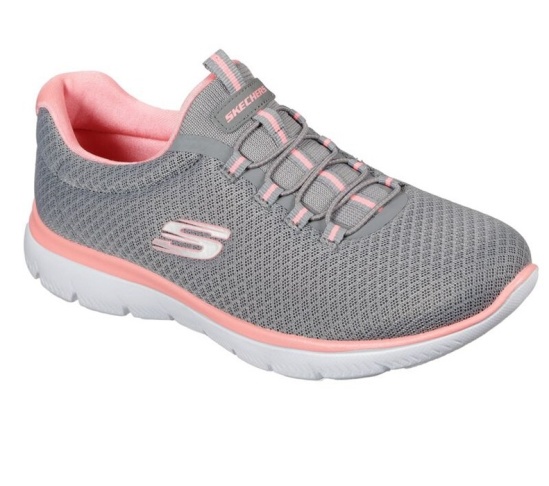Skechers Summits Tenisky Damske Siva / Ruzove | 403-LRYPAW
