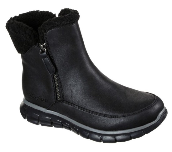 Skechers Synergy - Collab Cizmy Damske Čierne | 824-ETYABH