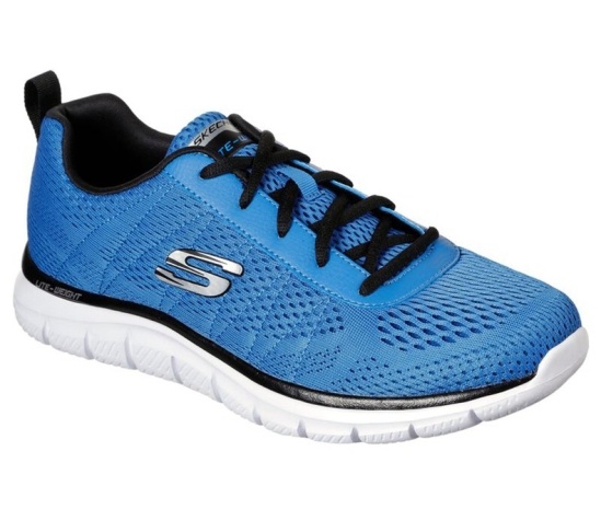 Skechers Tracking - Moulton Tenisky Panske Modre / Čierne | 201-AMHOUI