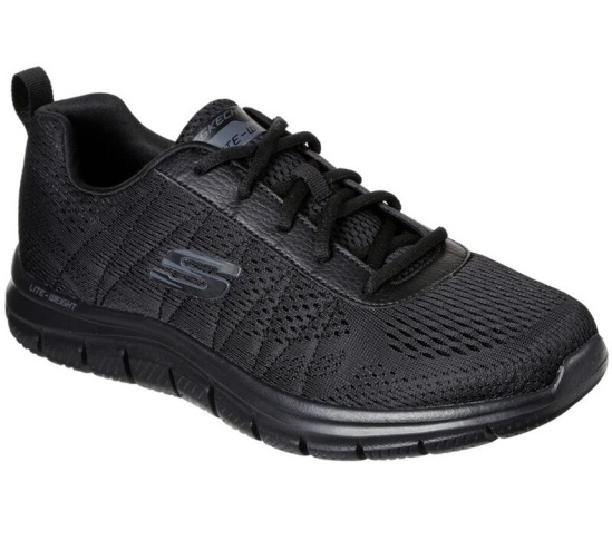 Skechers Tracking - Moulton Tenisky Panske Čierne | 405-DHAQKX