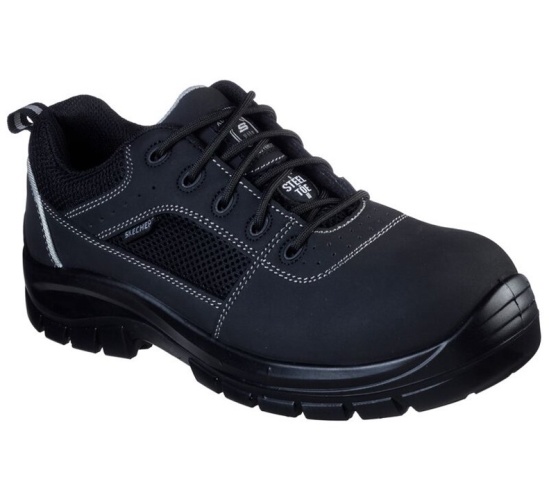 Skechers Trophus St Pracovne Cizmy Panske Čierne | 827-AZROHV
