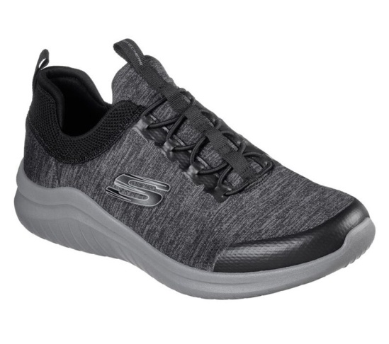 Skechers Ultra Flex 2.0 - Fedik Slip On Panske Čierne / Siva | 510-UNTJGY