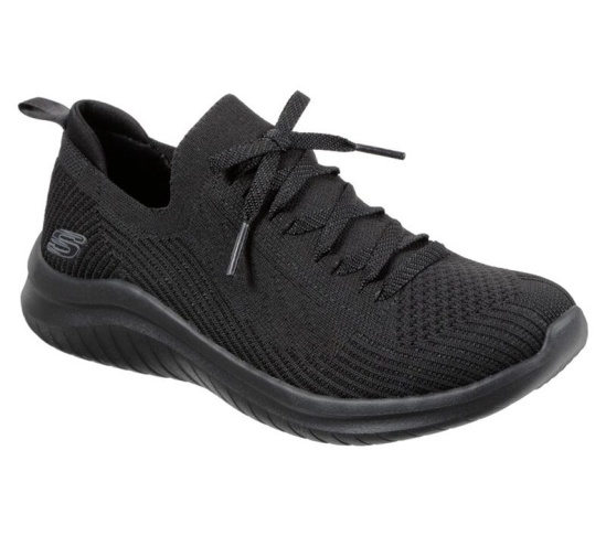 Skechers Ultra Flex 2.0 - Flash Illusion Slip On Damske Čierne | 621-LFATYH