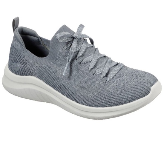 Skechers Ultra Flex 2.0 - Flash Illusion Slip On Damske Siva | 703-YLGXPK