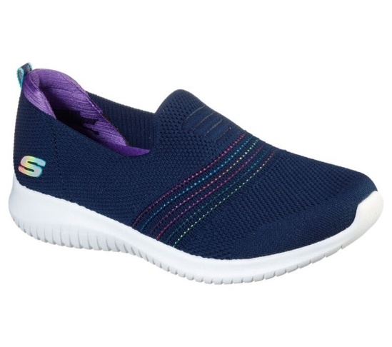 Skechers Ultra Flex - Serene Aura Slip On Damske Námornícka Modrá / Viacfarebný | 526-GKQDWZ