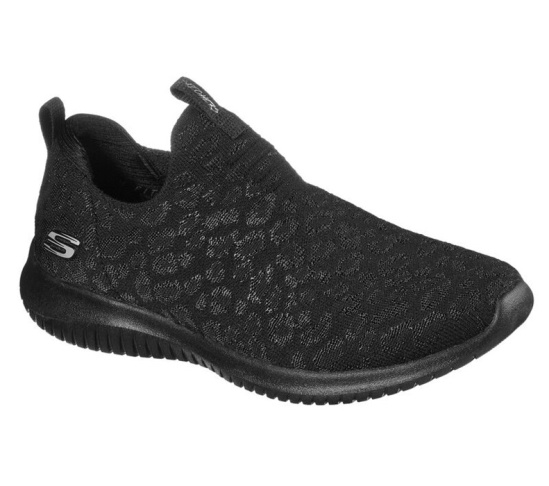 Skechers Ultra Flex - Wild Journey Slip On Damske Čierne | 284-NGWBDF