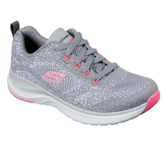 Skechers Ultra Groove Tenisky Damske Siva / Ruzove | 875-IMRKBF
