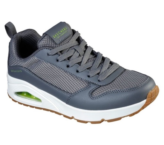 Skechers Uno - Fastime Snurovacie Topanky Panske Tmavo Siva | 716-OKCWRS