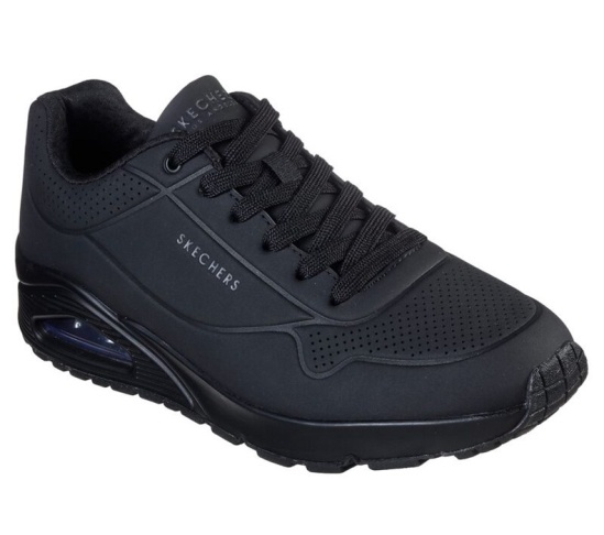 Skechers Uno - Stand On Air Tenisky Panske Čierne | 251-XSOPRB