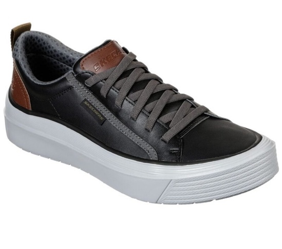 Skechers Viewport - Brolen Slip On Panske Čierne | 167-TCNILO