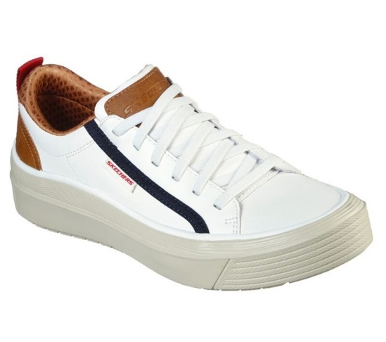 Skechers Viewport - Brolen Slip On Panske Biele | 710-JSUHVQ