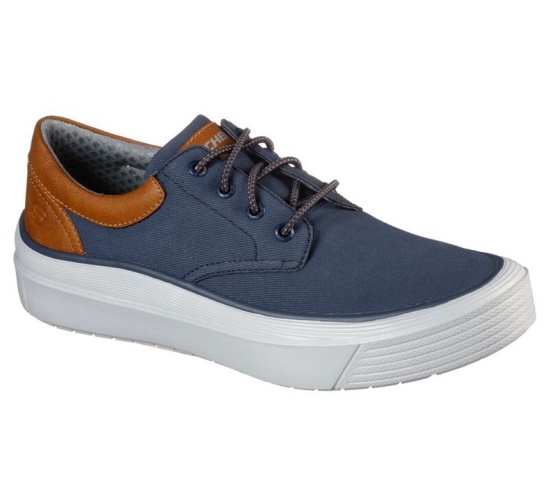 Skechers Viewport - Talson Slip On Panske Námornícka Modrá | 095-TUNEIZ