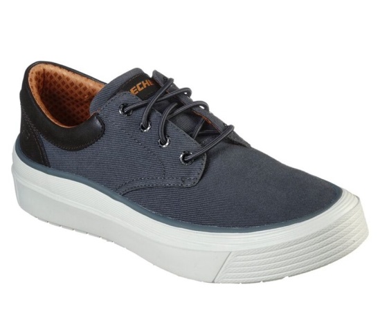 Skechers Viewport - Talson Slip On Panske Tmavo Siva | 930-IMJALO