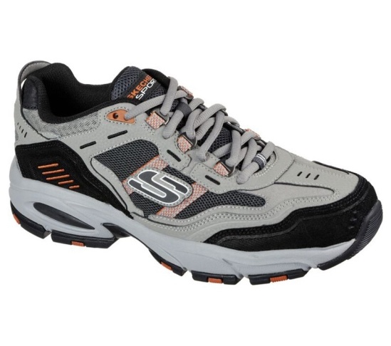 Skechers Vigor 2.0 - Nanobet Tenisky Panske Siva / Oranžové | 542-TULOFJ