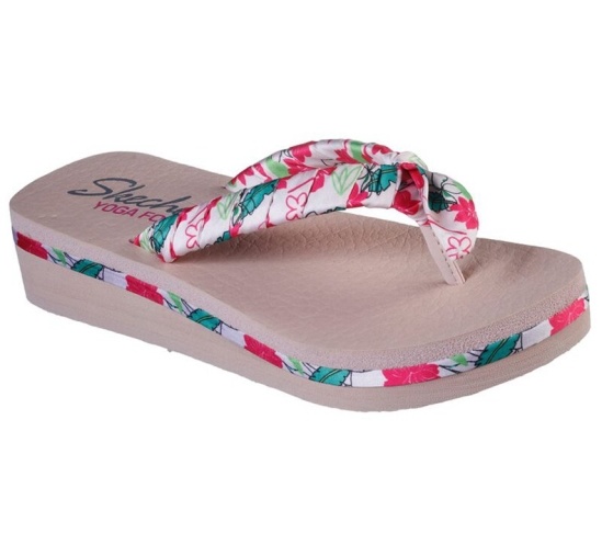 Skechers Vinyasa - Getaway Floral Zabky Damske Ruzove / Viacfarebný | 624-NQLFIT