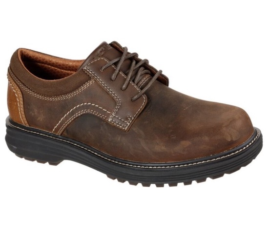Skechers Wenson - Montel Snurovacie Topanky Panske Hnede | 718-FWJICT